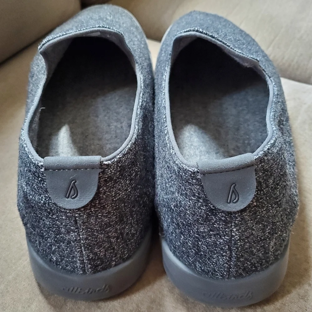 Allbirds Wool Loungers Size 11W Dark Gray Slip On Casual Shoes Comfort Loafers